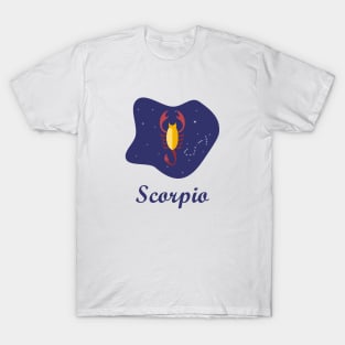 Scorpio Zodiac Sign Constellation Sky T-Shirt